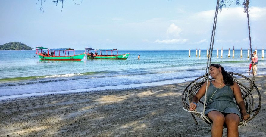 En Odres Beach, Sihanoukville, en el sur de Camboya 2015 | rominitaviajera.com